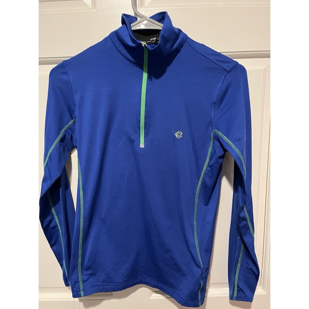 RALPH LAUREN RLX LONG SLEEVE Blue 1/4 ZIP PULLOVER SIZE XS SMALL Women's EUC
